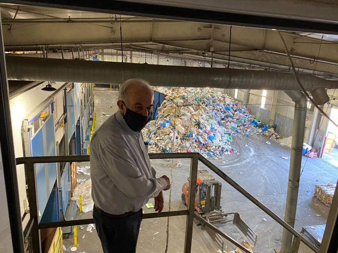 Στο Κέντρο Διαλογής Ανακυκλώσιμων Υλικών ο Δήμαρχος Ηρακλείου