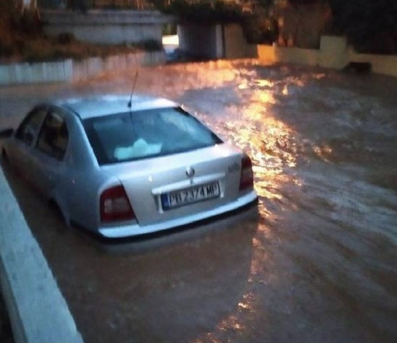 Κακοκαιρία στη Θάσο