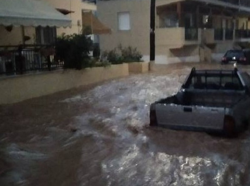 Κακοκαιρία στη Θάσο
