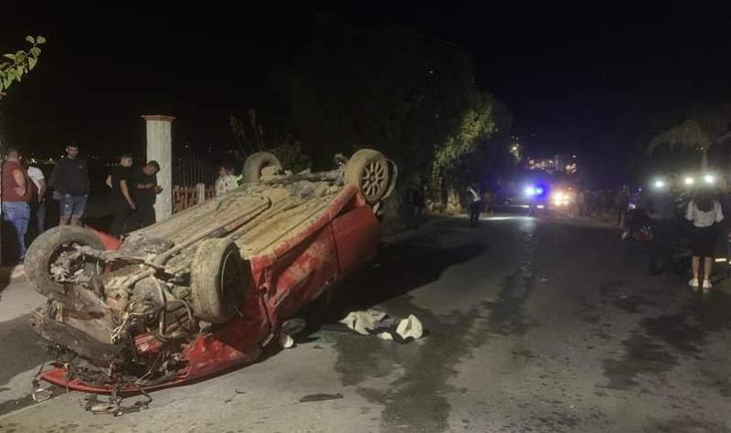 Κρήτη: Απίστευτο τροχαίο μετά από τρελή πορεία αυτοκινήτου – Δύο τραυματίες