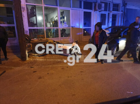 Ηράκλειο: Τραυματίστηκε 17χρονος μετά από τροχαίο
