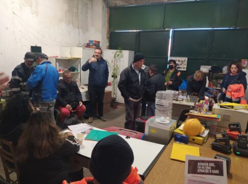 Περιοδεία υποψήφιων βουλευτών του ΚΚΕ στα συνεργεία καθαριότητας του Δήμου Χανίων