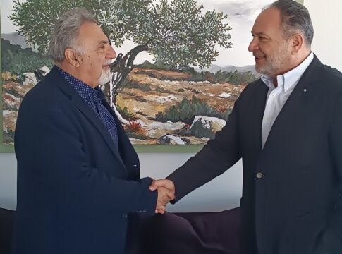 Συνάντηση Γιάννη Κουράκη με τον υποψήφιο Βουλευτή Ν. Λασιθίου του ΠΑΣΟΚ – ΚΙΝΑΛ Νίκο Κουρουπάκη