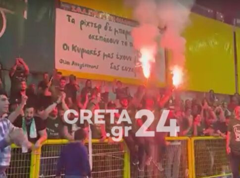 «Φλέγεται» το Αρκαλοχώρι – Στη Β’ Εθνική η Αναγέννηση! (εικόνες)