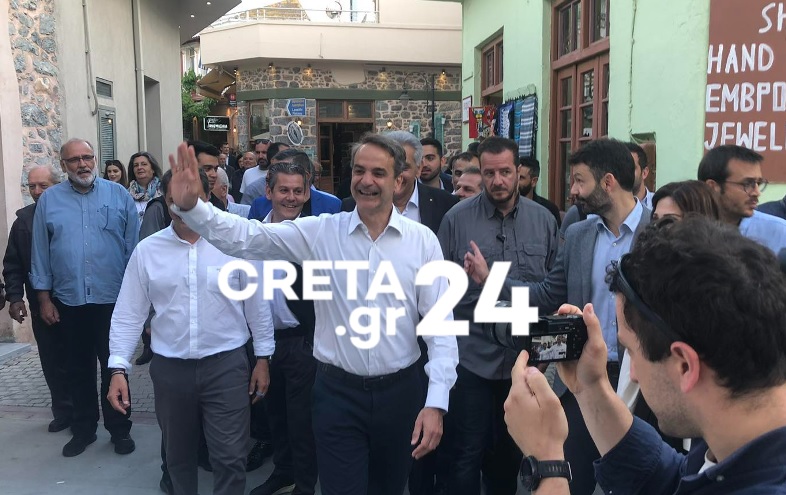 Επίσκεψη Κυριάκου Μητσοτάκη στο Μοχό (εικόνες)