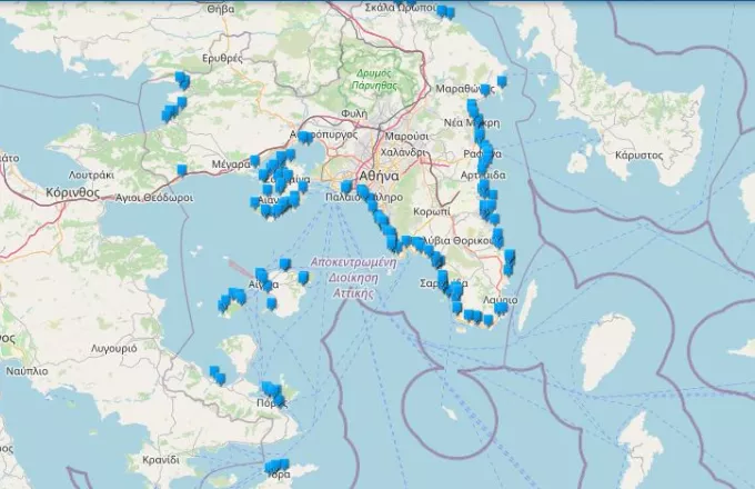 Παραλίες: Διαδραστικός χάρτης με τις ακτές της Αττικής | ΣΚΑΪ