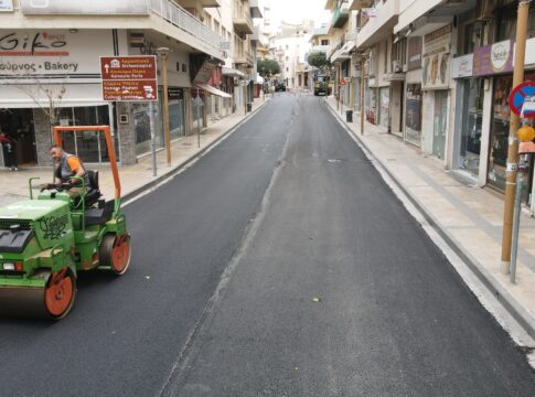 Ασφαλτοστρώσεις δρόμων στην 2η κοινότητα του Δήμου Ηρακλείου