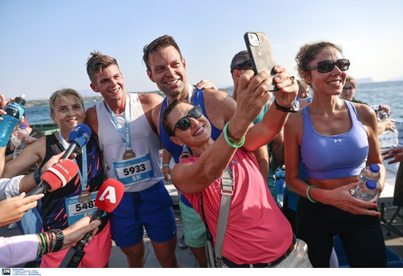 Στέφανος Κασσελάκης: Έτρεξε στο «Spetses mini Marathon»