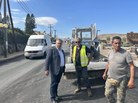 Στα έργα βελτίωσης της οδικής ασφάλειας στον Καρτερό ο Νίκος Σκουλάς