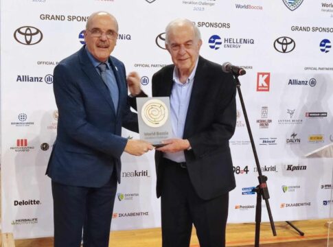 Στην τελετή έναρξης του World Boccia 2023 ο Δήμαρχος Ηρακλείου Βασίλης Λαμπρινός