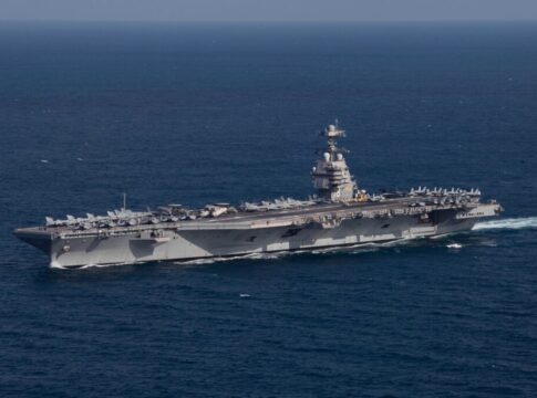 Χανιά: Στη βάση της Σούδας και πάλι το πυρηνοκίνητο αεροπλανοφόρο «USS Gerald Ford»