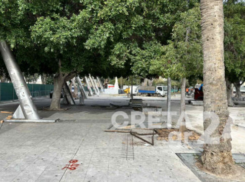 Ηράκλειο: Εργοτάξιο η Πλατεία Ελευθερίας – Ξεκίνησαν οι εργασίες ανάπλασης, πότε θα ολοκληρωθούν