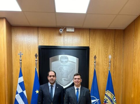 Συνάντηση Αλέξανδρου Μαρκογιαννάκη με τον Υφυπουργό Εθνικής Άμυνας Ι. Κεφαλογιάννη
