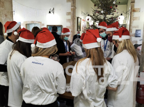 Tο Santa Crew της ΑEGEAN «προσγειώθηκε» στην Κρήτη και μοίρασε αγάπη!