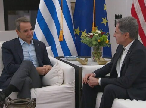 Χανιά: Σε εξέλιξη η συνάντηση Μπλίνκεν – Μητσοτάκη στα Χανιά