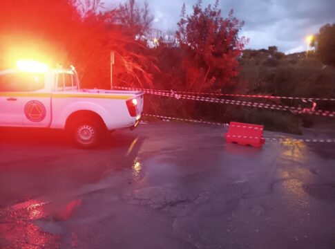 Διακοπή της κυκλοφορίας στην οδό Λυκείου στην περιοχή Κορώνη Μαγαρά