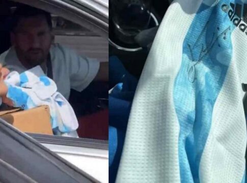 Ο Μέσι υπέγραψε αυτόγραφο μέσα σε… κυκλοφοριακό κομφούζιο (Video)