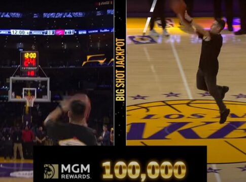 Οπαδός των Λέικερς το έβαλε από το κέντρο και κέρδισε 100.000$!!! (Video)