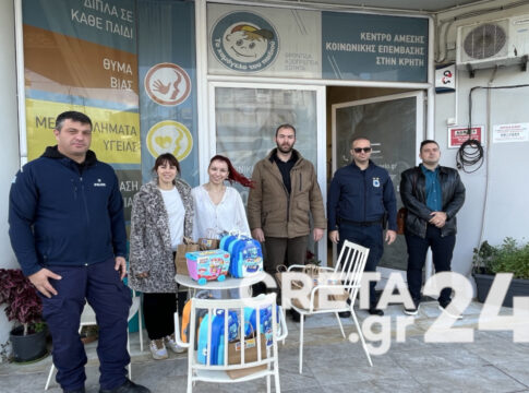 Παιχνίδια στο «Χαμόγελο του παιδιού» από την Ένωση Αστυνομικών Υπαλλήλων Ηρακλείου