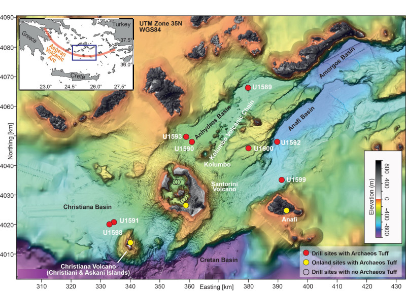 Σαντορίνη: Ερευνες έδειξαν άγνωστη, τεράστια υποθαλάσσια ηφαιστειακή έκρηξη