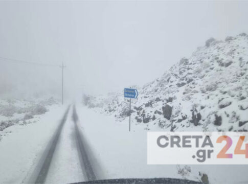 Στα λευκά ο Ψηλορείτης – Ξανά χιόνια την Παρασκευή στα ορεινά της Κρήτης και μετά… άνοιξη!