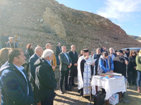 Στο φράγμα του Αποσελέμη για τα Θεοφάνια ο Χ. Μαμουλάκης