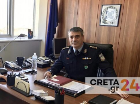 Συγχαρητήρια της Ένωσης Αστυνομικών Υπαλλήλων Νομού Χανίων στο νέο γενικό αστυνομικό διευθυντή Κρήτης Νίκο Σπυριδάκη