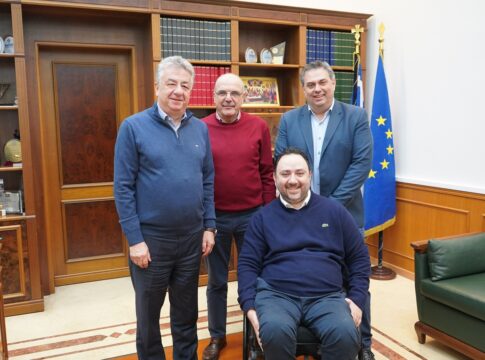 Συνάντηση Aρναουτάκη με τον Πρόεδρο της Ελληνικής Παραολυμπιακής Επιτροπής