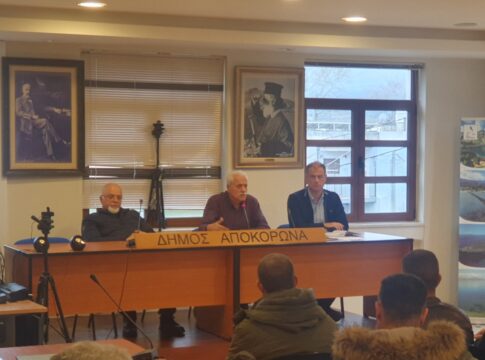 Συνάντηση εργασίας του δημάρχου Αποκορώνου με τους προέδρους και μέλη των τοπικών συμβουλίων