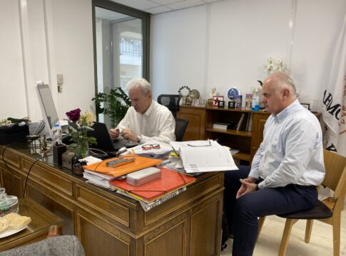 Τηλεδιάσκεψη του Δημάρχου Ηρακλείου με τον Υπουργό Αγροτικής Ανάπτυξης και Τροφίμων και τον Αναπληρωτή Υπουργό Εσωτερικών