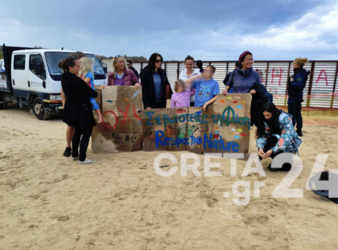Διαμαρτυρία για την κατασκευή αντλιοστασίου στην παραλία της Παχιάς Άμμου-Παρέμβαση το απόγευμα στο Δημοτικό Συμβούλιο Χανίων