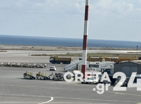 Ηράκλειο: Έφυγε το τελευταίο αεροπλάνο από το αεροδρόμιο και ξεκίνησαν οι εργασίες