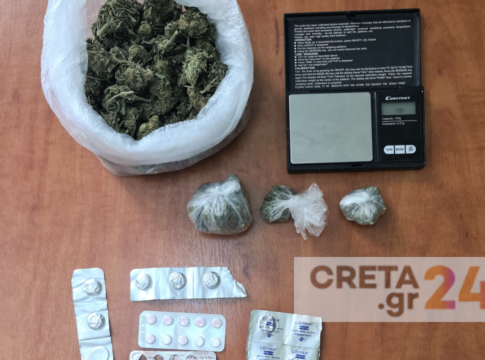 Κρήτη: Βρήκαν στο σπίτι του κάνναβη, ναρκωτικά χάπια και μετρητά