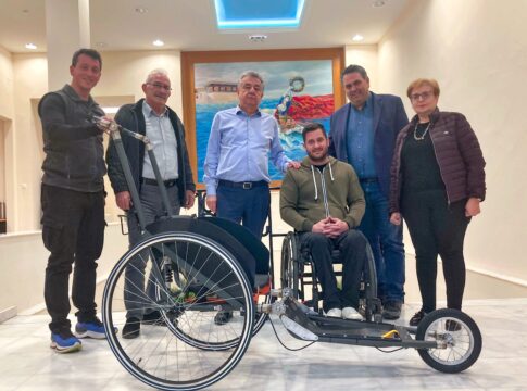 Με τη στήριξη της Περιφέρειας Κρήτης για το παγκόσμιο ρεκόρ εικοσιτετράωρου με αμαξίδιο