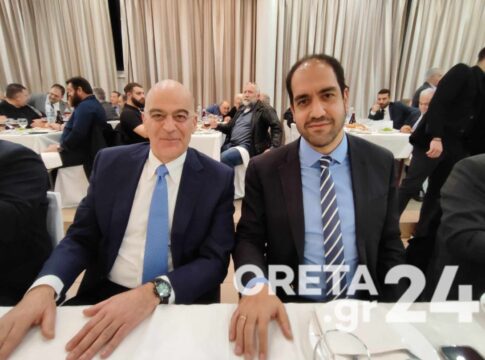 Παρουσία Δένδια η κοπή πίτας της Δ.Ε.Ε.Π. Ρεθύμνου της Νέας Δημοκρατίας