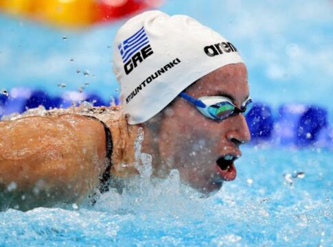 Στα ημιτελικά των 100μ. πεταλούδα η Ντουντουνάκη