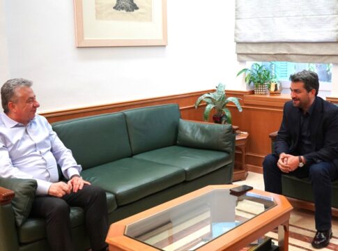 Συνάντηση Δημάρχου Χανίων με τον Περιφερειάρχη Κρήτης
