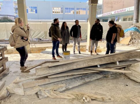 Συνάντηση για την πορεία των εργασιών στο σχολικό κτήριο της πρώην Παιδαγωγικής Ακαδημίας Ηρακλείου