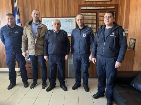 Συνάντηση της αντιπροσωπείας της Ένωσης Αστυνομικών Υπαλλήλων Ηρακλείου με τον Ταξίαρχο Αμαριαννιτάκη Ιωάννη