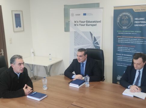 Συνάντηση του Αντιπεριφερειάρχη Διασύνδεσης με Ερευνητικά και Ακαδημαϊκά Ιδρύματα με τον Πρύτανη του ΕΛΜΕΠΑ