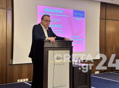 Τις θέσεις του ΣΥΡΙΖΑ – ΠΣ ανέλυσε ο Σ. Φάμελλος στην ομιλία του στο Ηράκλειο