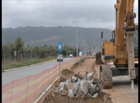 Δίνεται στην κυκλοφορία ο νέος δρόμος των Μουρνιών που συνδέει τον ΒΟΑΚ με την πόλη των Χανίων