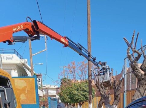 Εκτεταμένες συντηρήσεις πρασίνου από το Δήμο Μαλεβιζίου γύρω από σχολικές μονάδες και στις τουριστικές περιοχές