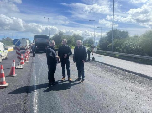 Κόμβος Γαζίου: Ολοκληρώθηκαν οι εργασίες της Περιφέρειας Κρήτης για τη βελτίωση της οδικής ασφάλειας