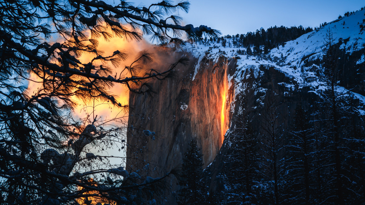 «Πύρινος καταρράκτης» η θεαματική οπτική ψευδαίσθηση – Δείτε βίντεο