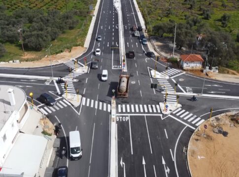 Στην κυκλοφορία από σήμερα ο νέος δρόμος των Μουρνιών που συνδέει τον ΒΟΑΚ με την πόλη των Χανίων