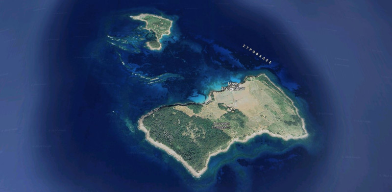 Οι Στροφάδες από ψηλά