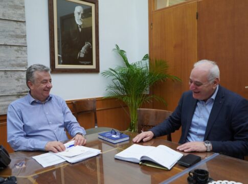 Συνάντηση Μπαριτάκη – Αρναουτάκη για τα έργα στο Δήμο Βιάννου και τη χρηματοδότηση τους