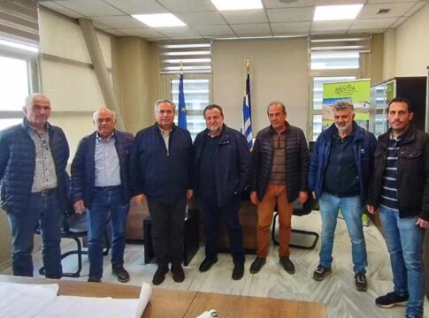 Συνάντηση με τον Δήμαρχο Μινώα Πεδιάδας και αυτοψία στον κόμβο Αρκαλοχωρίου από τον Αντιπεριφερειάρχη Τεχνικών Έργων