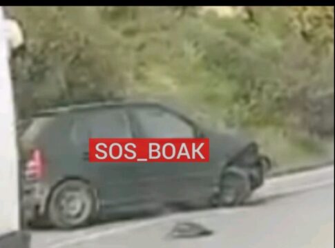 Βίντεο-σοκ από τροχαίο στον ΒΟΑΚ: Καρέ καρέ η τρελή πορεία αυτοκινήτου